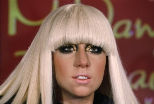 Lady Gaga’s new wax figure in the ‘Madame Tussauds’ in Hong Kong.