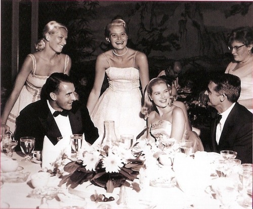 
Grace with Cary Grant and others.
