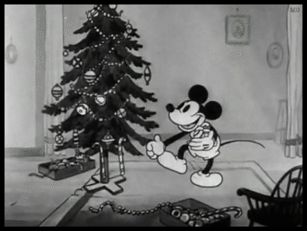 Mickey Mouse trims his tree - 1931 (from Walt Disney&#8217;s Mickey&#8217;s Orphans)
