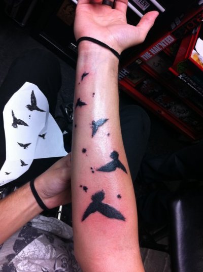 My Whole Forearm Tattoo Was Inspired By Those Awesome Birds From Olafur 