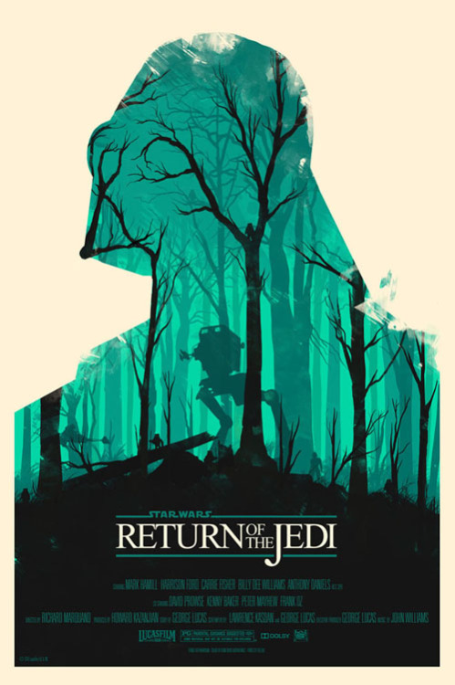 Reimagined Star Wars Return Of The Jedi Poster Ganked from DesignTAXI 