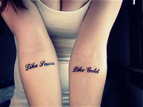 lyrical tattoos. a big fan of lyric tattoos