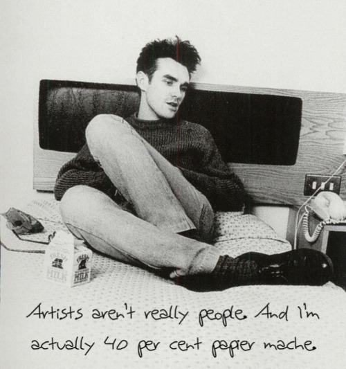 quotes about artists. Tags: morrisey , quotes , art