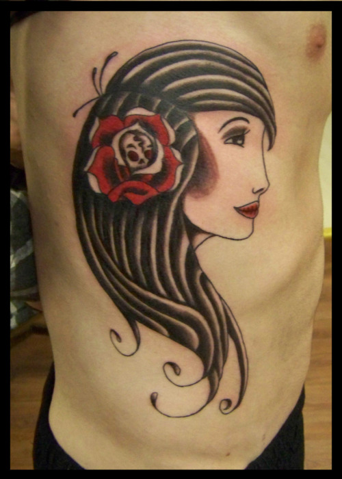 day of dead girl tattoo pictures. day of the dead tattoos girls.