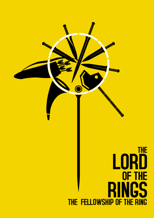 Fellowship Of The Ring Poster. Minimal Movie Poster The Lord