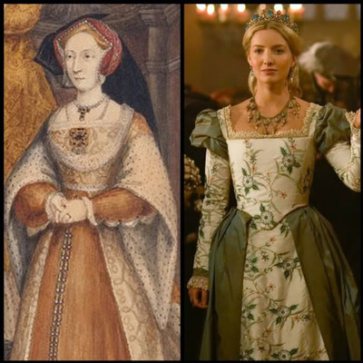 Watercolor of Jane Seymour Annabelle Wallis as Jane in The Tudors
