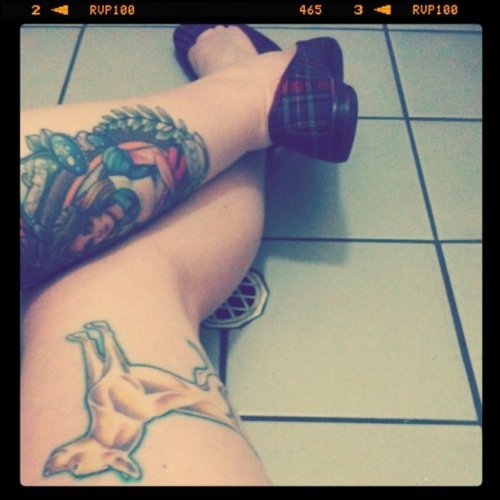 Tattoo On Leg For Girls-041