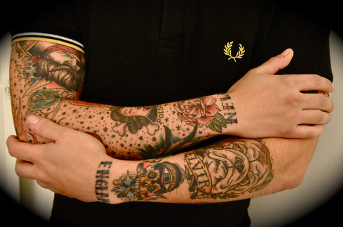 Tagged TattooTattooedTattoosArm TattoosArmsHandsOld School TattoosRose 