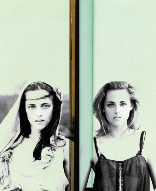Kristen Stewart | Left: Vogue Italia 2007 Right: Vogue US 2011