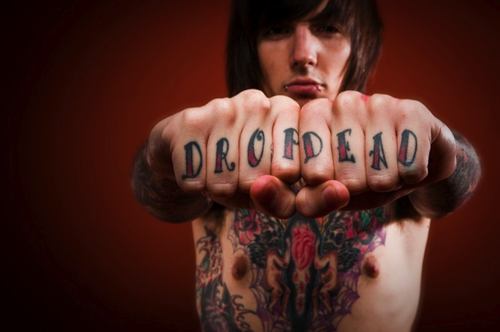 #drop dead tattoo #oli sykes #oliver sykes #bmth #tattoo #drop dead