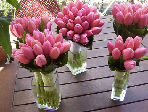 idoweddings Tulip Wedding Bouquets by Jennine Any tulip fans I