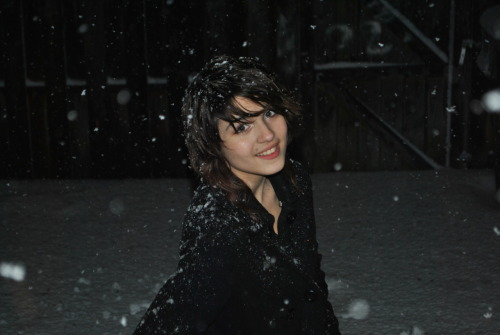 Tumblr girl in snow Source via Moon Prism Power
