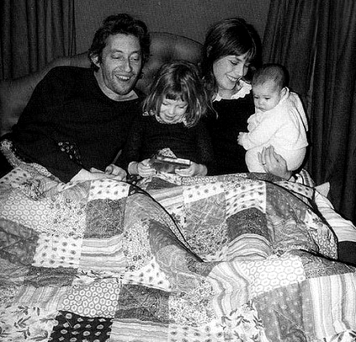 Serge Gainsbourg Kate Barry Jane Birkin and Charlotte Gainsbourg