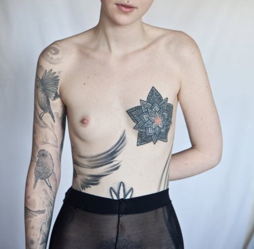 ahistoryofweedcraft photo by Ben Hopper i love this boob tattoo