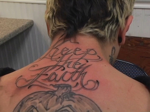 faith tattoo. KEEP THE FAITH tattoo