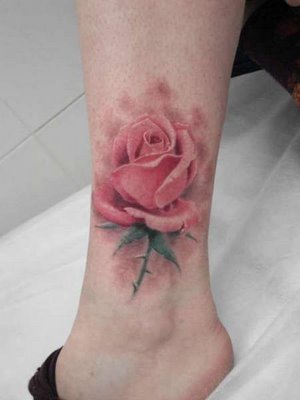 violet flower tattoo. I really like tattoos without
