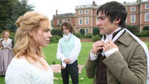 Feb. 8, 2011<br />33. Mansfield Park (2007)<br />Starring Billie Piper, Jemma Redgrave, Maggie O&#8217;Neill, Blake Ritson<br />Directed by Iain B. MacDonaldBased on the novel by Jane Austen<br />Plot: Sent at a young age to live with her aunt and uncle, Fanny has always been somewhat of an outcast. Now, at age 18, she is finally coming into her own. Yet when out-of-town visitors show up, the one relationship she holds dearest is almost taken away from her. [bad summary, I know, but I couldn&#8217;t find one so I had to write my own&#8212;which I&#8217;m not good at!]<br />This is the first adaption I&#8217;ve seen of this novel, and I can&#8217;t say that I was much impressed. Billie Piper never really seems comfortable in the leading role, and the script wasn&#8217;t particularly good. I do find it odd that she is in love with her first cousin, but maybe that&#8217;s more accepted in Britain than it is in the U.S.? The ending also felt a little insincere. This was a nice effort, but for whatever reason, it just never came together.