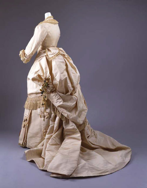 Wedding dress ca. 1872 via The Costume Institute of The Metropolitan Museum of Art