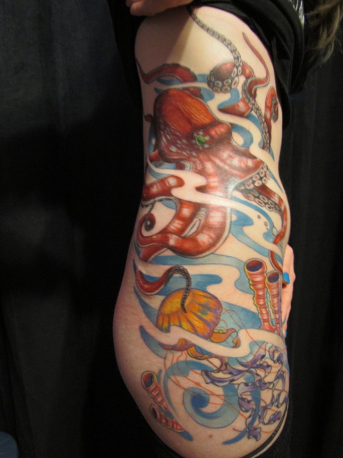 tattoos of jellyfish. (Via F**k Yeah, Tattoos!)
