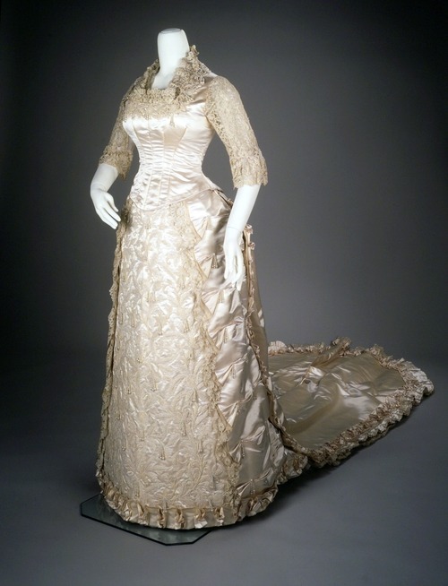 Wedding dress ca. 1881 via The Costume Institute of The Metropolitan Museum of Art