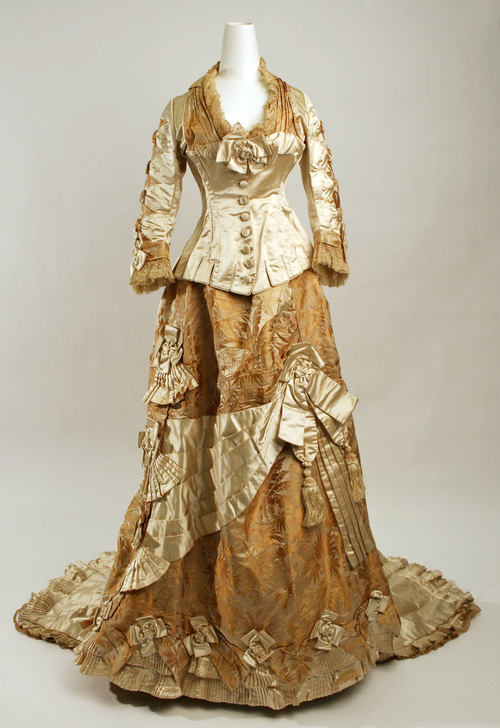 Wedding dress ca. 1880 via The Costume Institute of The Metropolitan Museum of Art