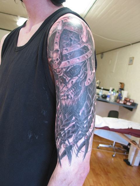 Jamer black and grey viking tattooVictoria BCwwwoldetymejerryscom