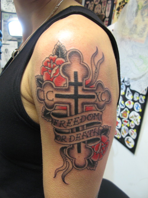 Orthodox Cross Tattoo. It#39;s a Greek Orthodox Cross