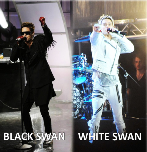 Jared Leto: BLACK SWAN VS WHITE SWAN