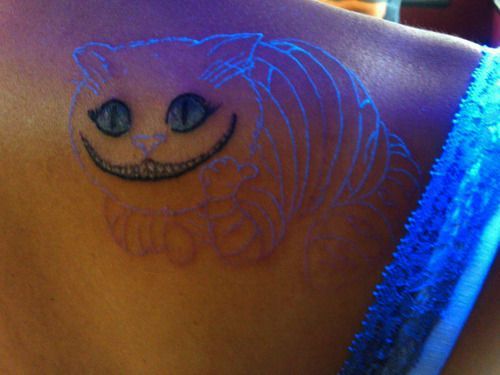 cheshire cat tattoos. tattoo, cheshire cat,