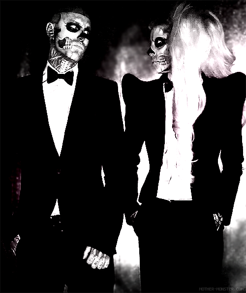 Lady Gaga and Rick Genest (Zombie Boy) | Born This Way.