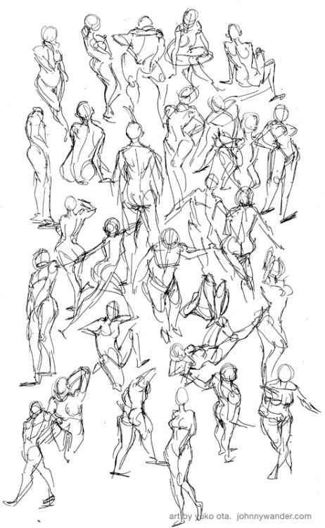 gesture figure drawings. 30-second gesture figure