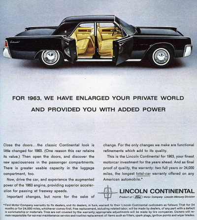 chromjuwelen 1963 Lincoln Continental via Lance Nix 