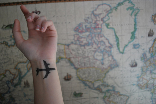 travel tattoo. #world #travel #tattoo