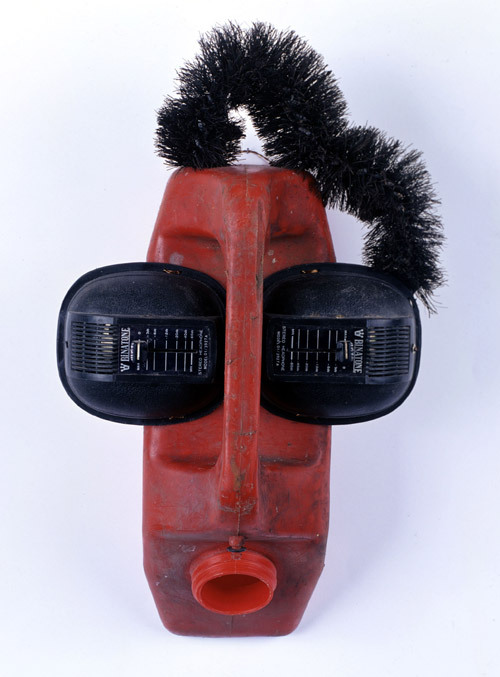 Romuald Hazoumé (Beninese, born 1962), Ear Splitting, 1999, Plastic can, brush, speakers 42 x 22 x 16&#160;cm, Courtesy CAAC – The Pigozzi Collection, Geneva, © Romuald Hazoumé.
archiveafricanicon
