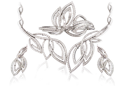 Art Deco inspired modern wedding jewellery