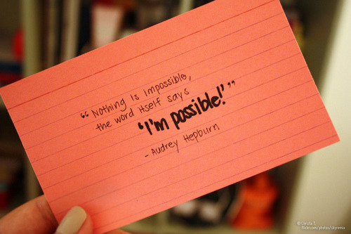 nothing is impossible quotes. Nothing is impossible