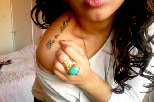 tagged as this too shall pass dope tattoos girls swag ring