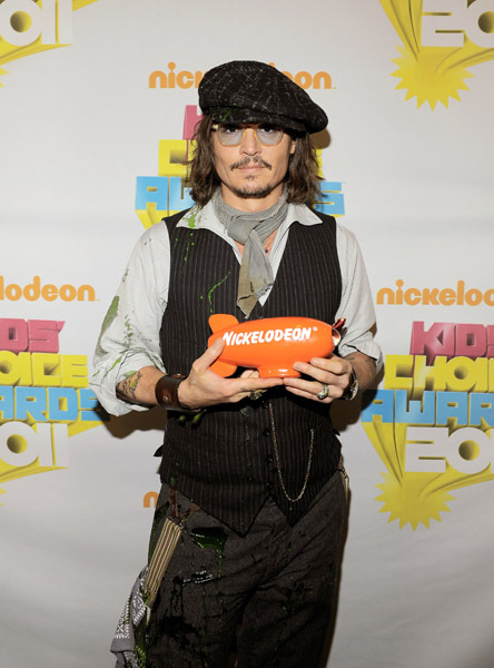 johnny depp kids choice awards. Johnny… #39;Kids Choice Awards#39;