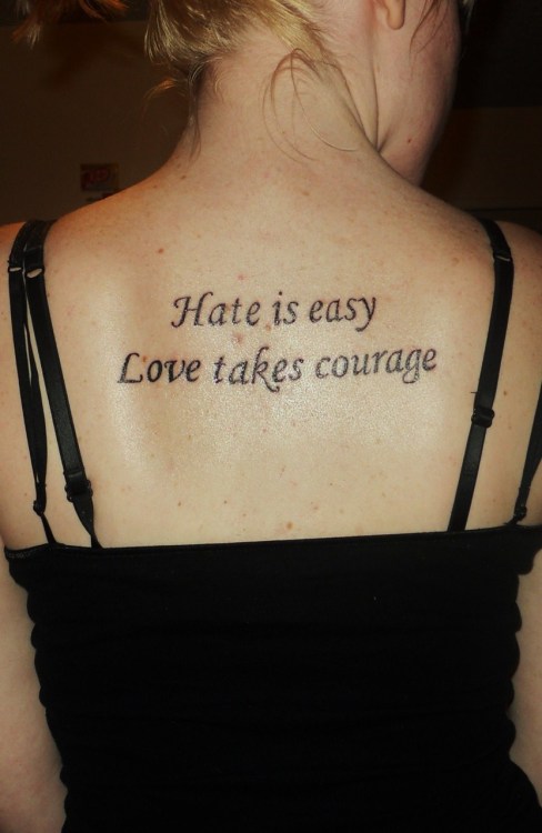 Filed under photos tattoos quotes hate love aphorisms slogans submission