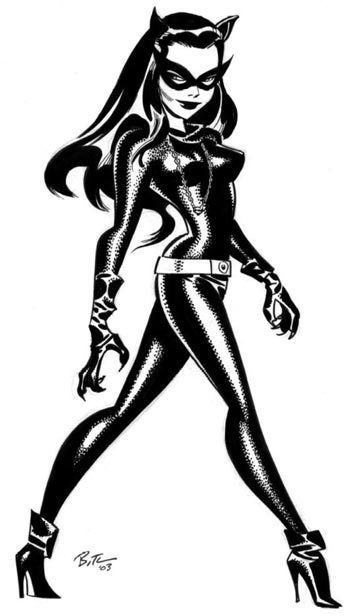 Julie Newmar as Catwoman by Bruce Timm