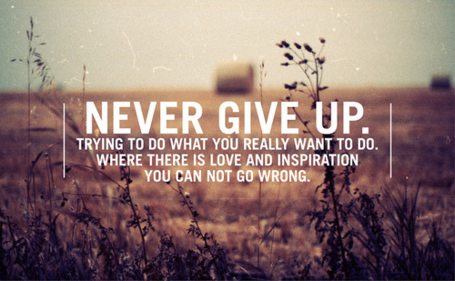 quotes about never giving up. Never Give Up - Pictures With Quotes