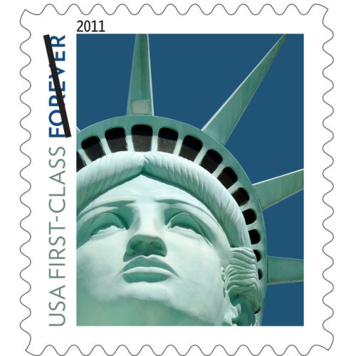 statue of liberty stamp mistake. (via Lady Liberty Stamp