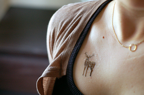 loveyourchaos deer tattoo by msconnections 