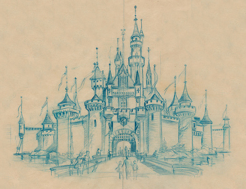 castle tattoos. Sleeping Beauty Castle Sketch,