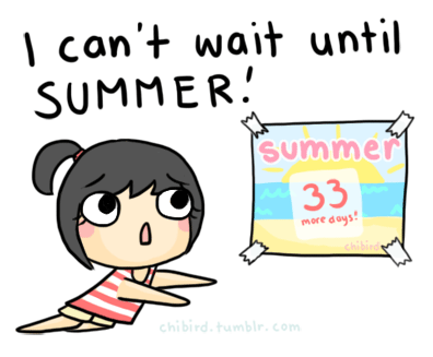 ;x; I have over a month until summer vacation begins! I know I’ll miss my friends and everything once school is finally over, but right now it’s just dragging on and on. D;