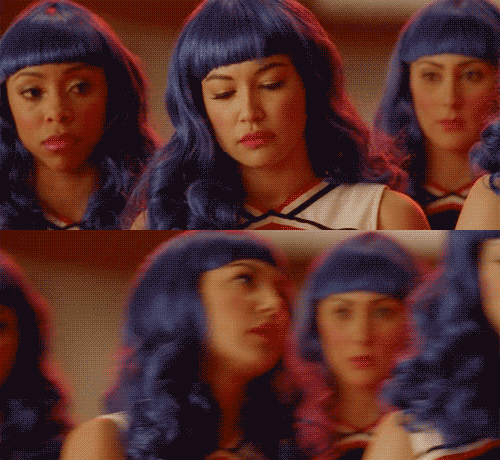 
Sue: Sandbags, slap yourself with a chicken cutlet. Santana: /slapsherselfwithachickencutletSue: Now slap Brittany.
