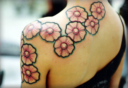 Tagged with tattoo tattoos japan japanese flower color flowers art