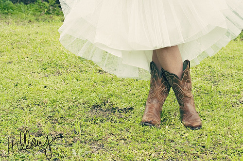 Tagged with cowboy boots wedding dress cute country wedding 