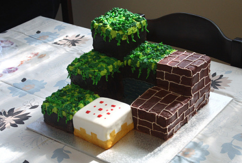 20 notes  minecraft cake with