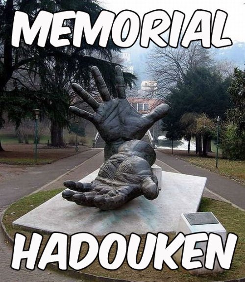Monumento em homenagem ao Hadouken